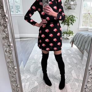 Stuart Weitzman Suede Thigh-High Boots Black Size 9.5